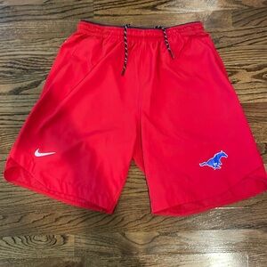 NWOT red SMU team issued nike athletic shorts